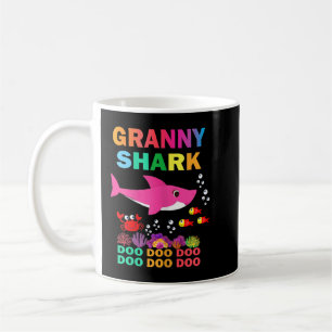 Taza De Café Mujer: Camisa de tiburón a juego con la madre de f