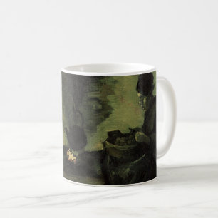 Taza De Café Mujer campesina junto a la chimenea de Vincent van