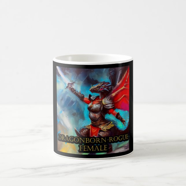 Taza De Café Mujer canalla Dragonborn (Centro)