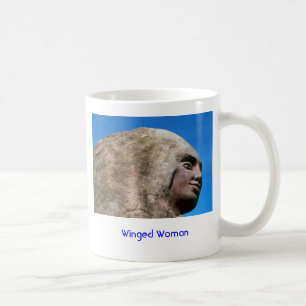 Taza De Café Mujer coa alas (cara) /Mug