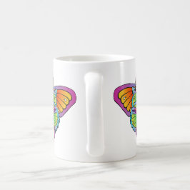 Taza De Café Mujer Con Alas De Mariposa