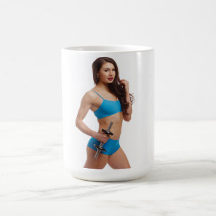 Taza De Café Mujer con café de campanilla