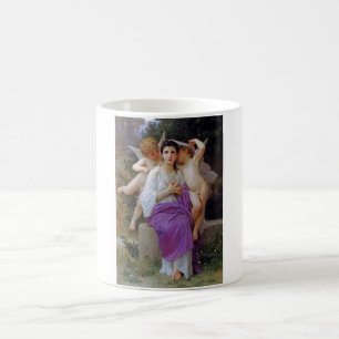Taza De Café Mujer con Cupido, Bouguereau