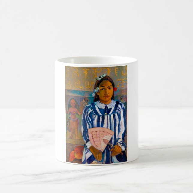 Taza De Café Mujer con ventilador, Gauguin (Centro)