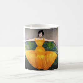Taza De Café Mujer con vestido amarillo (por Max Kurzweil)