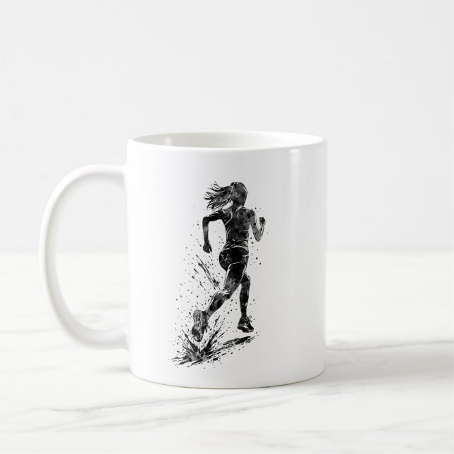 Taza De Café Mujer Corriendo (Izquierda)