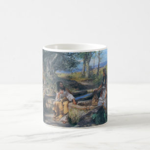 Taza De Café Mujer de Cristo y del samaritano circa 1890