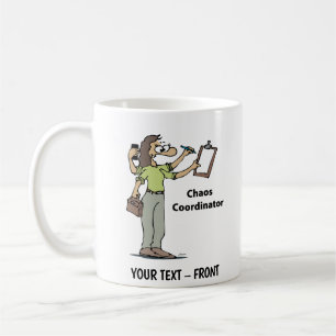 Taza De Café Mujer de dibujos animados administradora