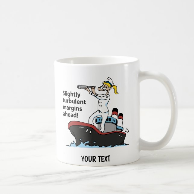 Taza De Café Mujer de dibujos animados controladora (Derecha)