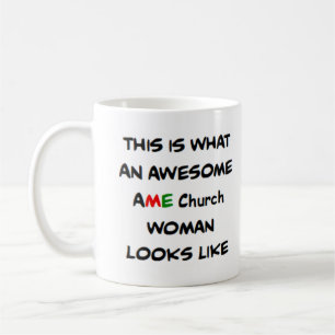 Taza De Café mujer de la iglesia ame, increíble