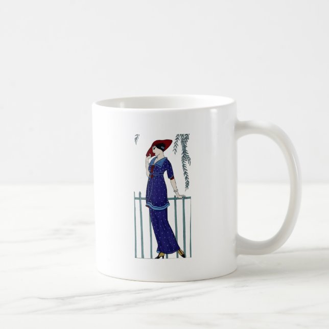 Taza De Café Mujer de moda de los años 20 (Derecha)