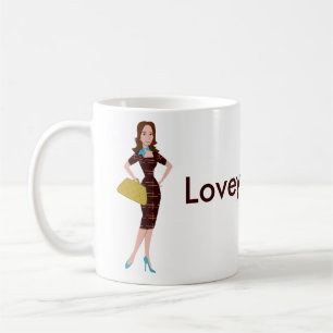Taza De Café Mujer de negocios elegante y simpática