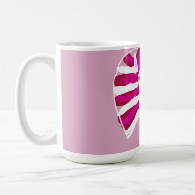 Taza De Café Mujer de pan de jengibre rosa (Izquierda)