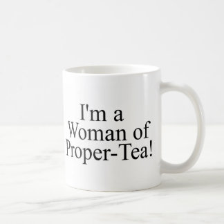 Taza De Café mujer de un té adecuado blanco