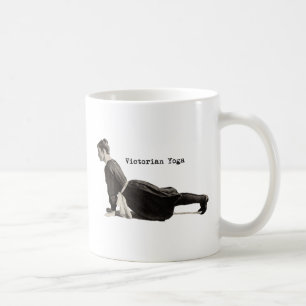 Taza De Café Mujer de Yoga Victoriano Vintage en Impresión de P