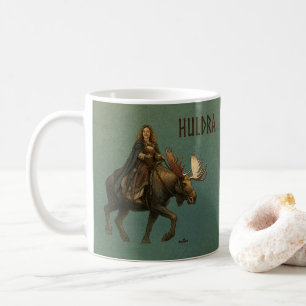 Taza De Café Mujer del Bosque Huldra Nórdica
