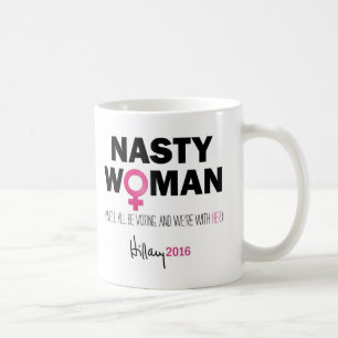 Taza De Café "Mujer desagradable" Hillary Clinton para