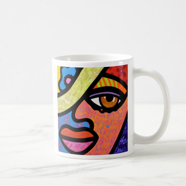 Taza De Café "Mujer dulce de la ciudad " (Derecha)