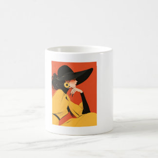 Taza De Café Mujer Elegante