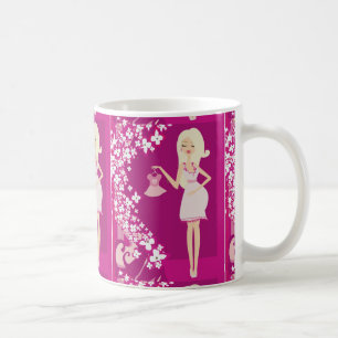 Taza De Café mujer embarazada rubia