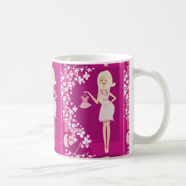 Taza De Café mujer embarazada rubia (Derecha)