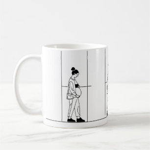 Taza De Café Mujer embarazada simple