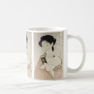 Taza De Café Mujer empolvándose el cuello de Hashiguchi Goyo