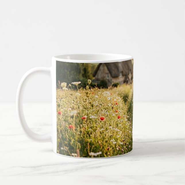 Taza De Café Mujer en Campo de Trigo (Izquierda)