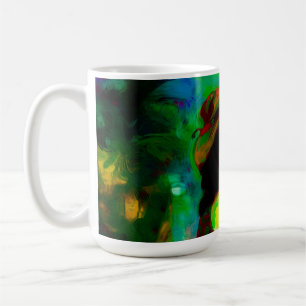 Taza De Café Mujer en Gorra verde