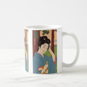 Taza De Café Mujer en un soto por Hashiguchi Goyo 