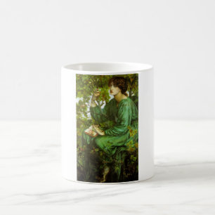 Taza De Café Mujer en verde (El sueño del día) (de D.G. Rosetti