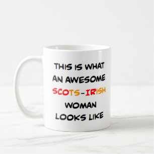 Taza De Café mujer escocesa irlandesa, increíble