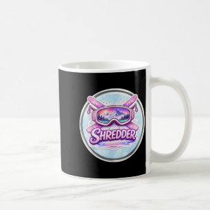 Taza De Café Mujer esquí desmenuzadora chica esquiadora desmenu