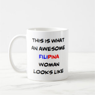 Taza De Café mujer filipina, genial Mug