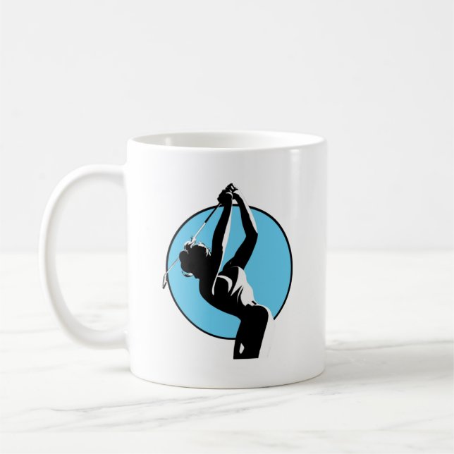Taza De Café Mujer Golfer Mug (Izquierda)