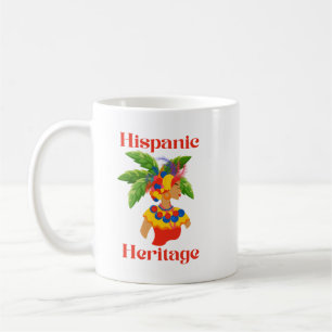 Taza De Café Mujer Hispana Patrimonio Hispano
