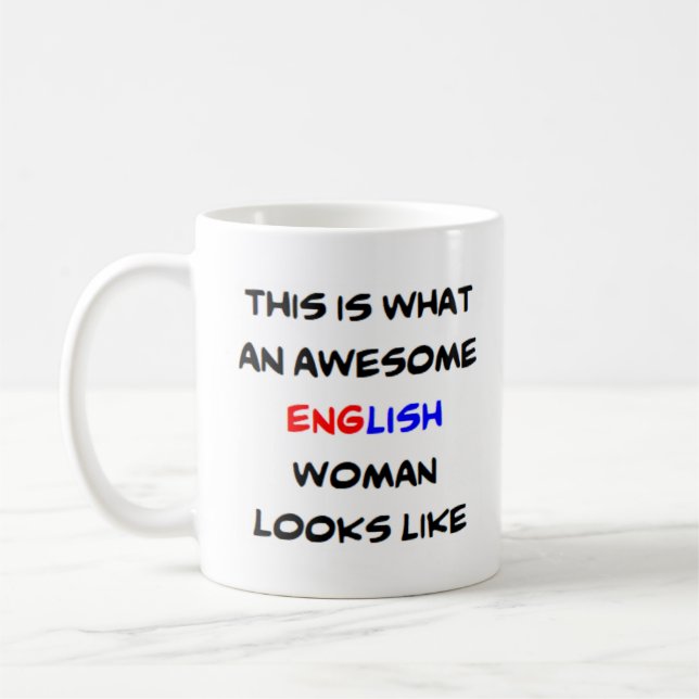 Taza De Café mujer inglesa, increíble (Izquierda)