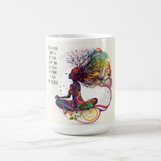 Taza De Café Mujer inspirada en el corazón abierto