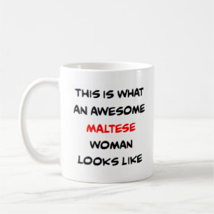 Taza De Café mujer maltesa, increíble