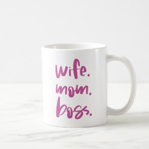 Taza De Café Mujer. Mamá. Jefe.