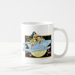 Taza De Café Mujer maravilla con Jet