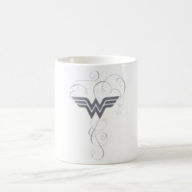 Taza De Café Mujer Maravilla | Logo de Beauty Bliss (Centro)