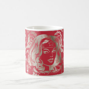 Taza De Café Mujer Maravilla Plata