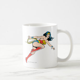 Taza De Café Mujer maravilla salta a la derecha
