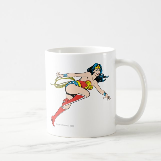 Taza De Café Mujer Maravilla Salta A La Derecha (Derecha)