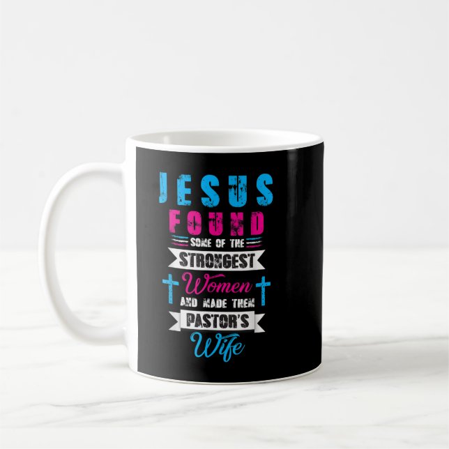 Taza De Café Mujer más fuerte - Divertidos pastores cristianos  (Izquierda)