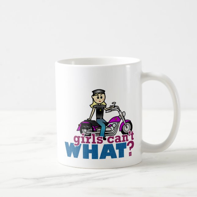Taza De Café Mujer motociclista (Derecha)