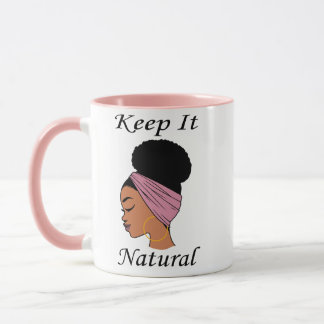 Taza de café - mujer negra con el pelo natural