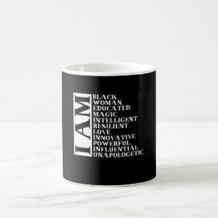 Taza De Café Mujer negra diciendo que soy