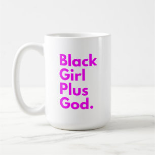 TAZA DE CAFÉ MUJER NEGRA MÁS DIOS